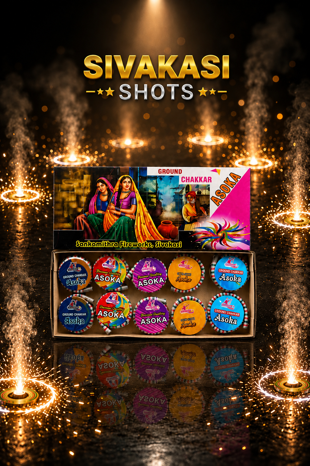 Ground Chakkar Ashoka (10 Pcs)