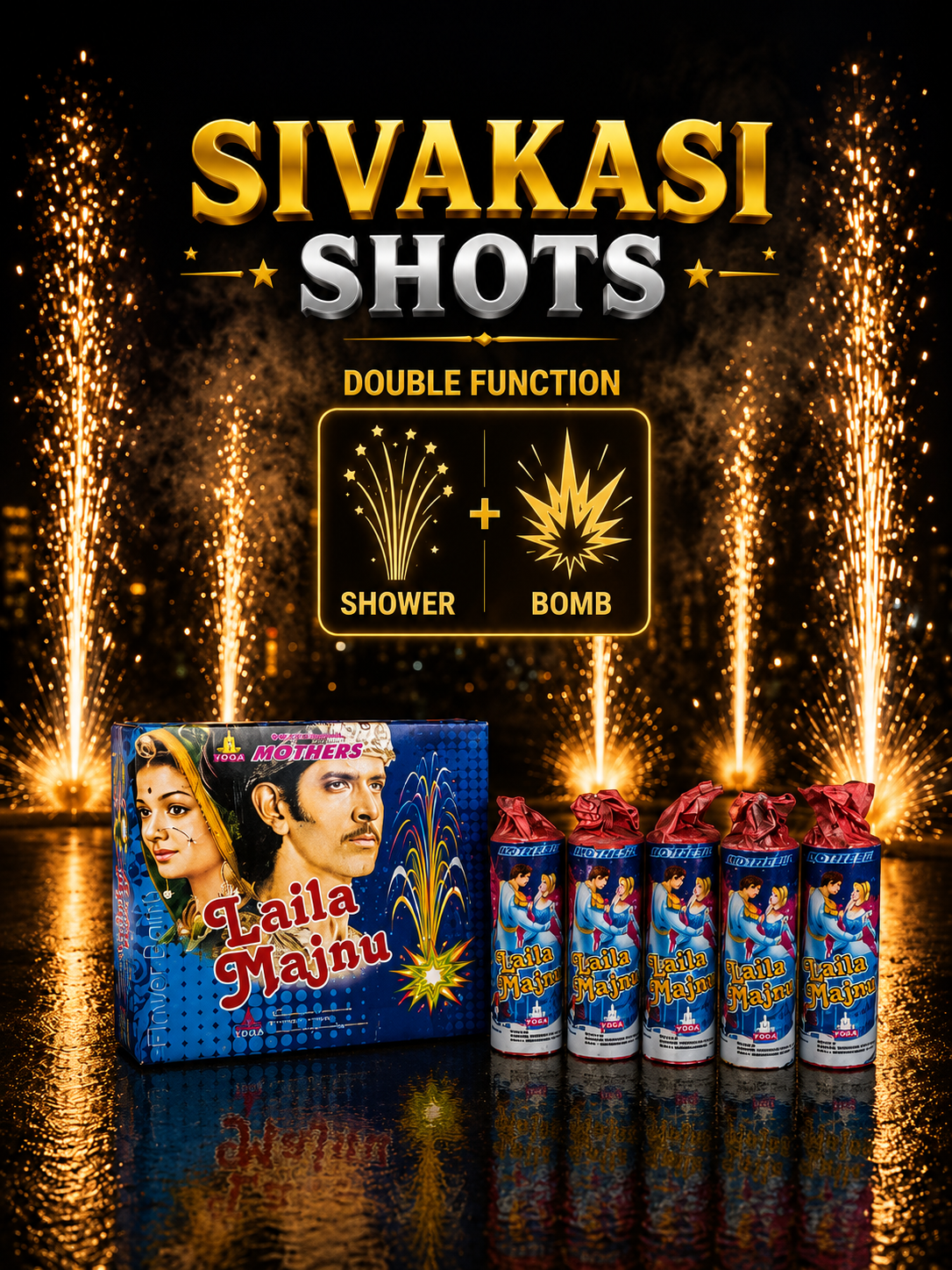 Laila majnu (Shower + Bomb (5 Pcs))