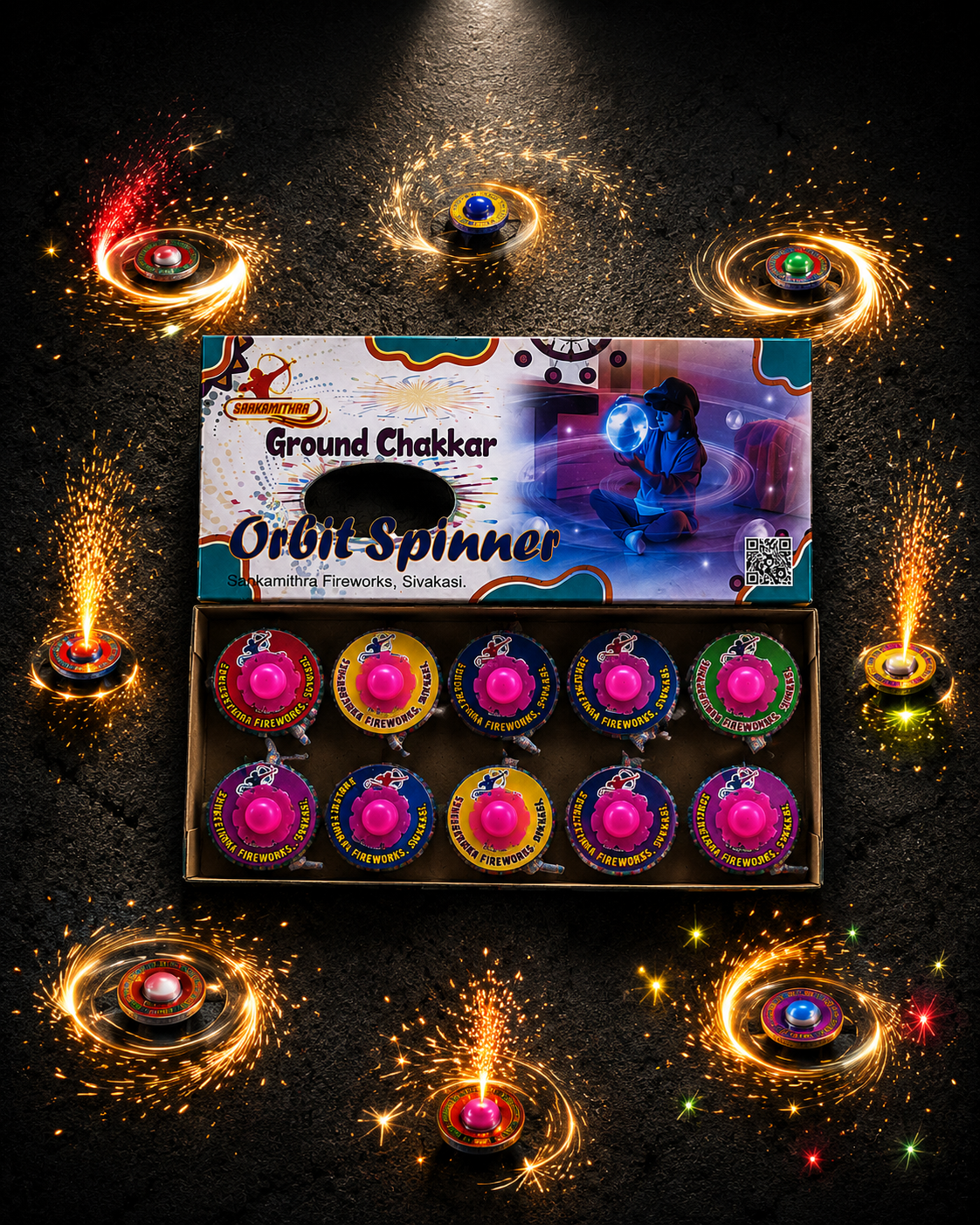 Orbit Spinner chakkar plastic base (10 Pcs)