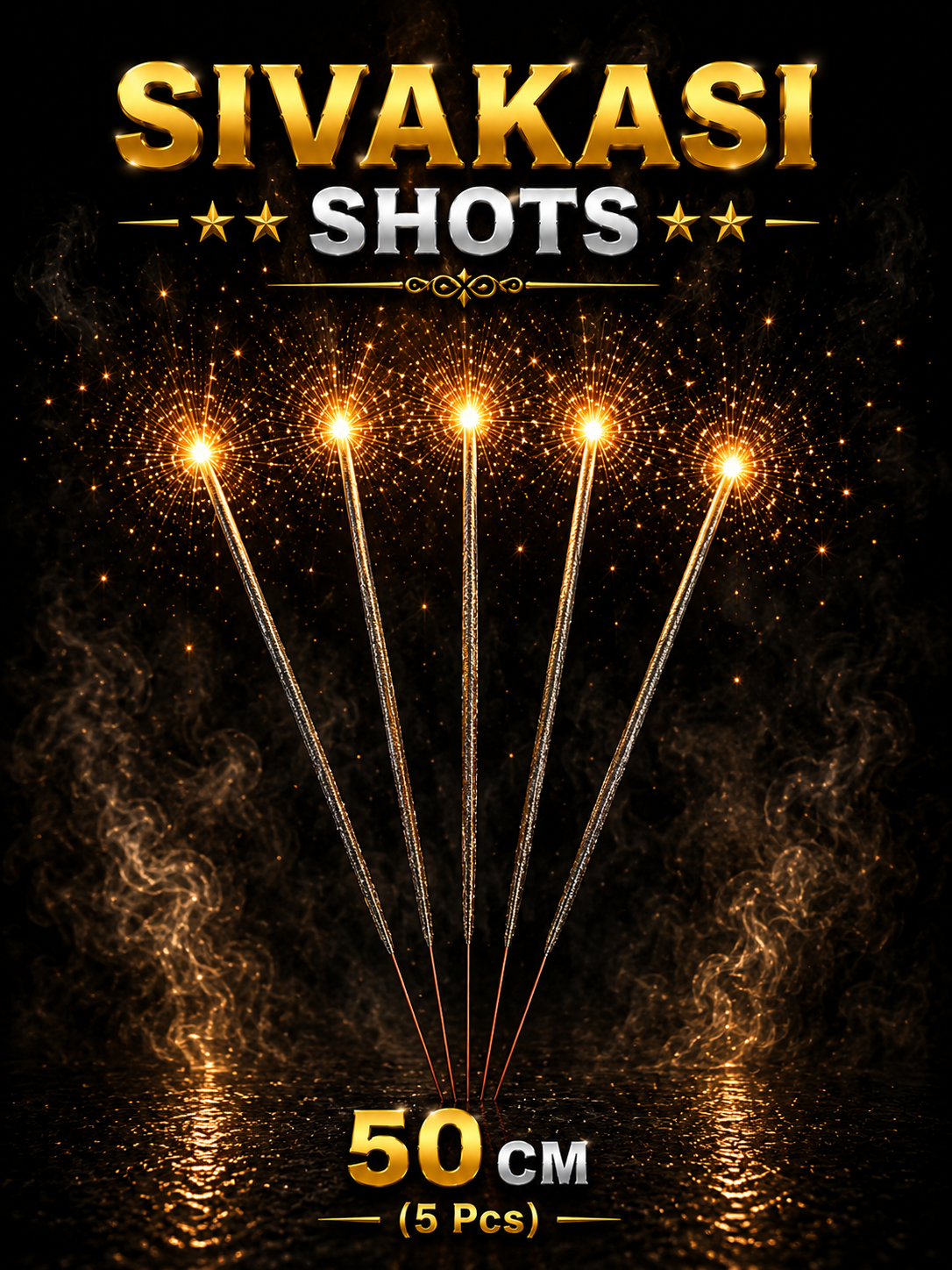50 CM colour Sparklers (5 Pcs)