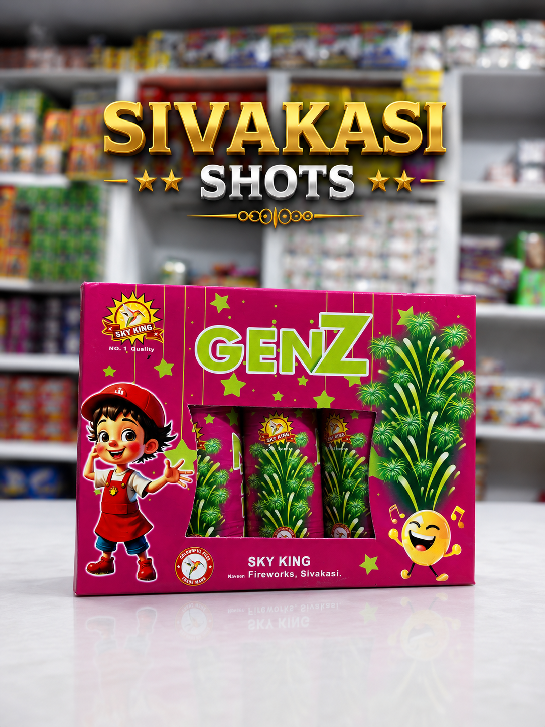 Carnival Genz GREEN Star (3 Pcs)