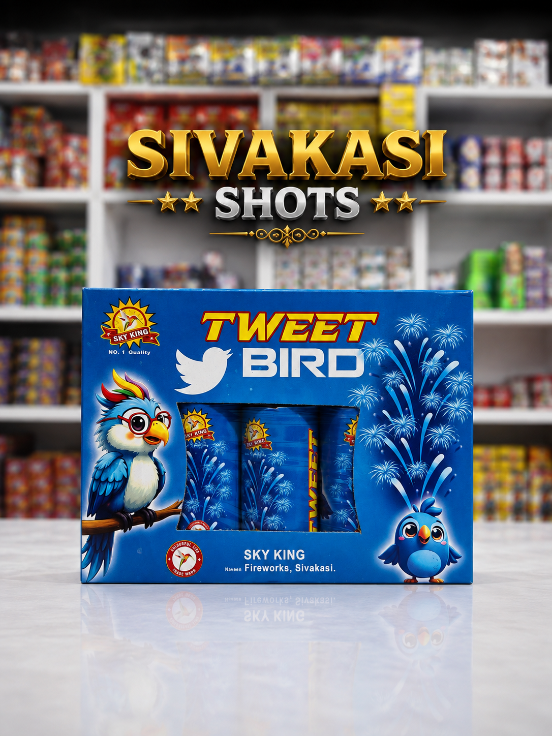 Carnival Tweet Bird SILVER (3 Pcs)